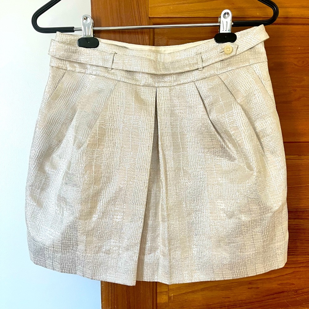 Club Monaco Metallic Skirt